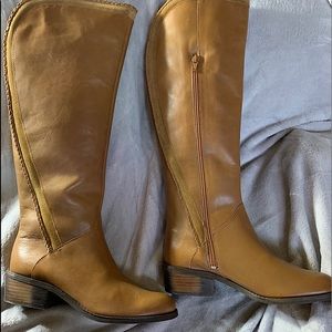 Leather Naughty Monkey Knee Boots